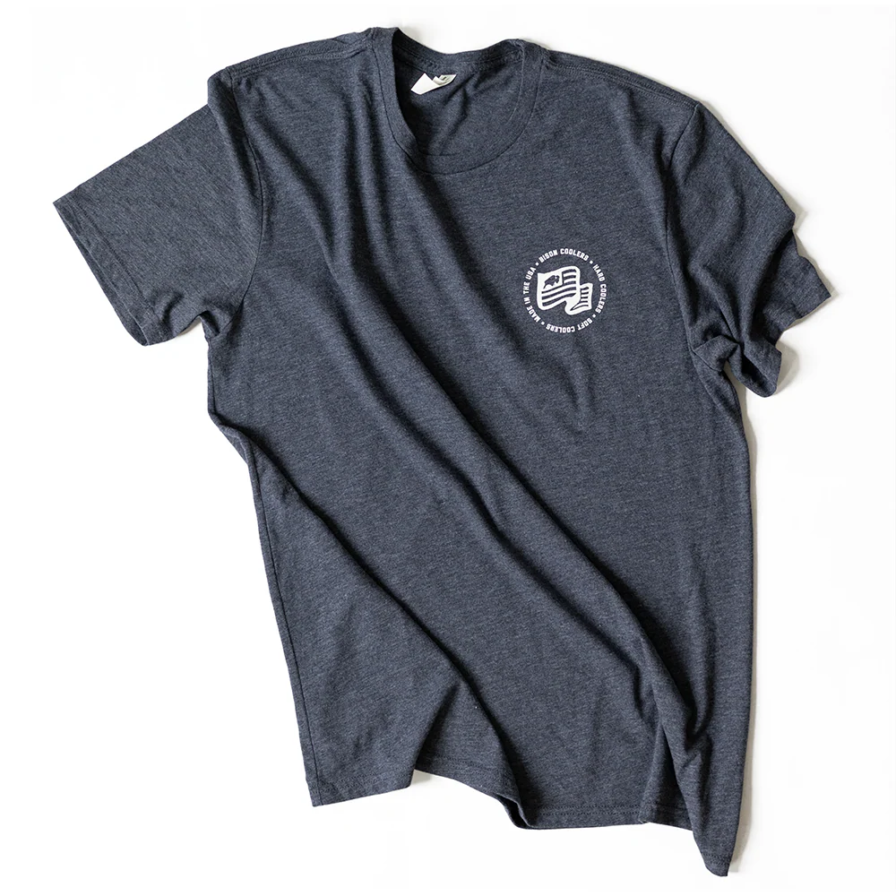 Bison Work Hard Flag Shirt - Image 2