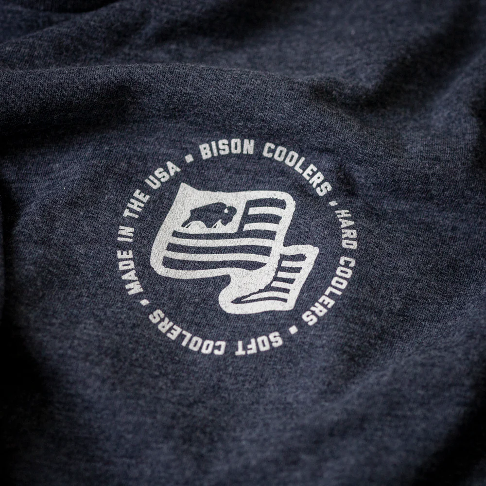 Bison Work Hard Flag Shirt - Image 4